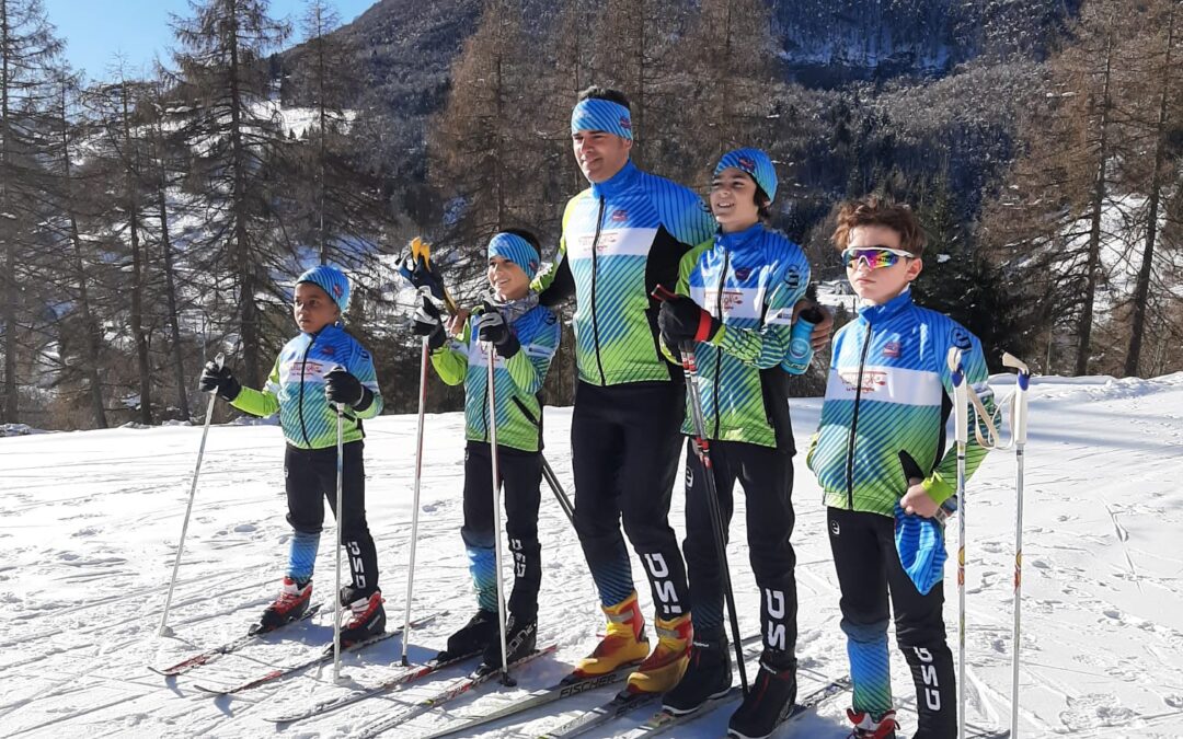 Allenamento sugli sci